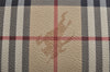 Authentic BURBERRY Nova Check PVC Leather 2Way Shoulder Hand Bag Beige 4850J