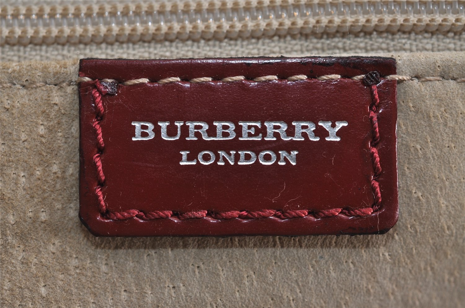 Authentic BURBERRY Nova Check PVC Leather 2Way Shoulder Hand Bag Beige 4850J