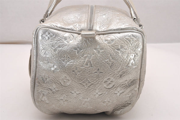 Authentic Louis Vuitton Monogram Shimmer Comete Hand Bag Silver M95817 LV 4851J