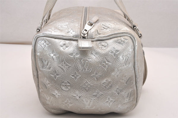 Authentic Louis Vuitton Monogram Shimmer Comete Hand Bag Silver M95817 LV 4851J