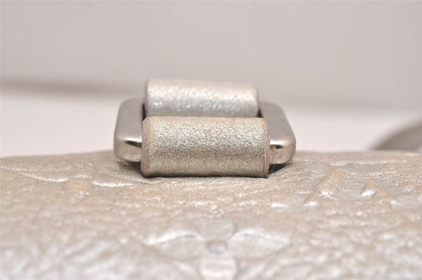 Authentic Louis Vuitton Monogram Shimmer Comete Hand Bag Silver M95817 LV 4851J