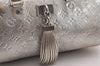 Authentic Louis Vuitton Monogram Shimmer Comete Hand Bag Silver M95817 LV 4851J