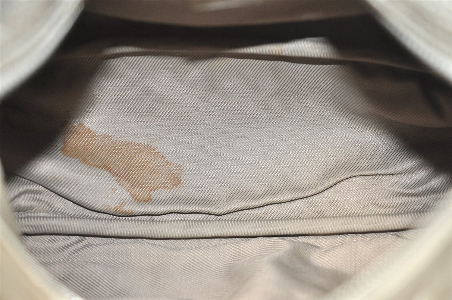 Authentic Louis Vuitton Monogram Shimmer Comete Hand Bag Silver M95817 LV 4851J