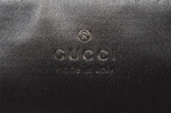 Authentic GUCCI Vintage Plastic Shoulder Hand Bag Velour 0013750 Gray 4853I