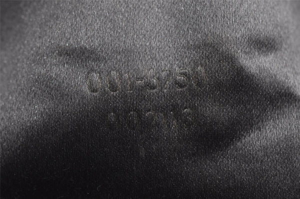 Authentic GUCCI Vintage Plastic Shoulder Hand Bag Velour 0013750 Gray 4853I