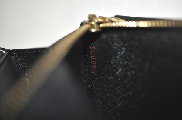 Auth Louis Vuitton Epi Portefeuille Sarah Long Wallet Black M63742 LV 4853K