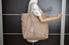 Authentic BALENCIAGA Vintage Paper Tote Hand Bag Leather 279326 Beige 4854I