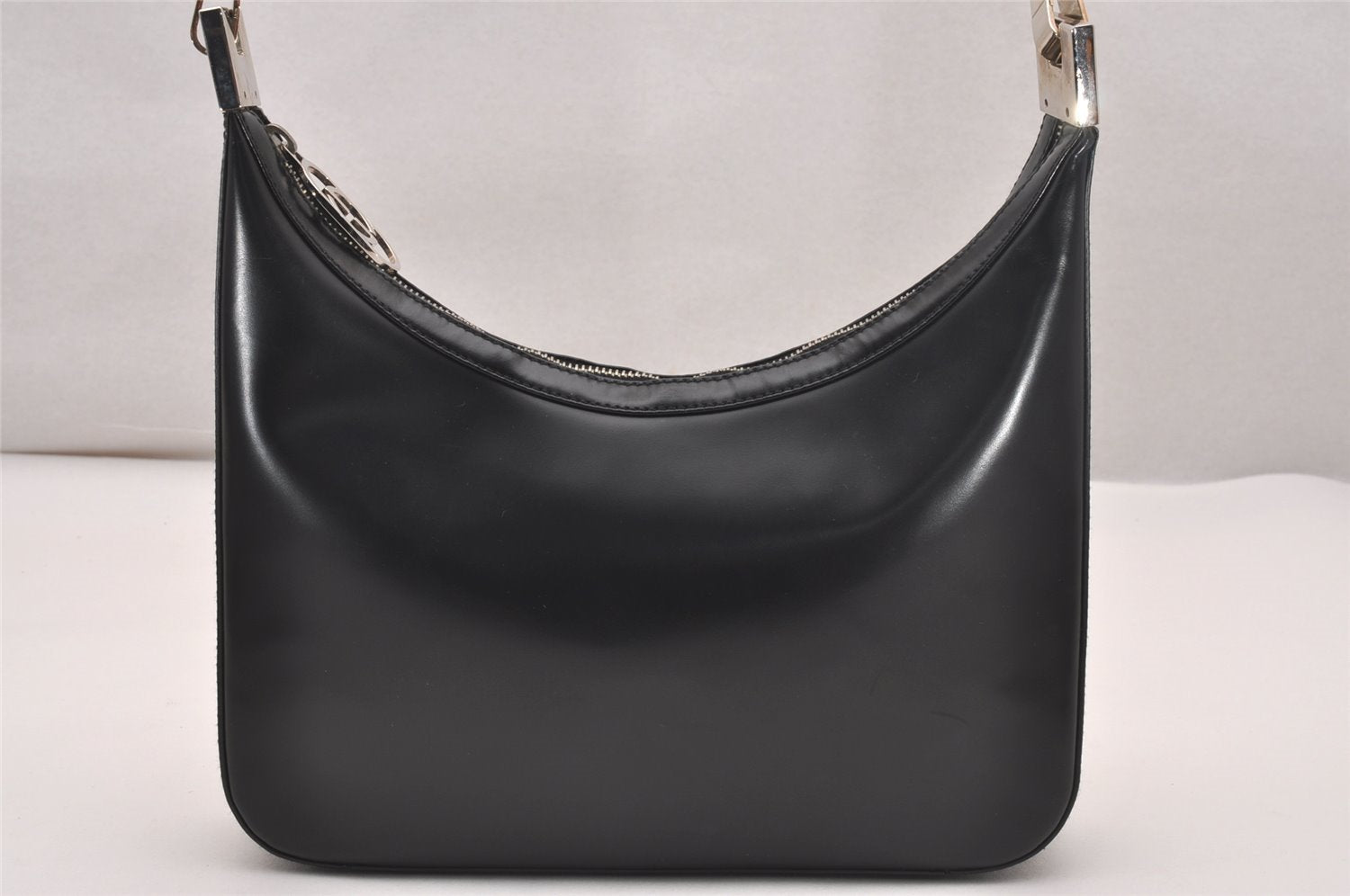 Authentic GUCCI Vintage Shoulder Hand Bag Purse Leather 0013812 Black 4854J
