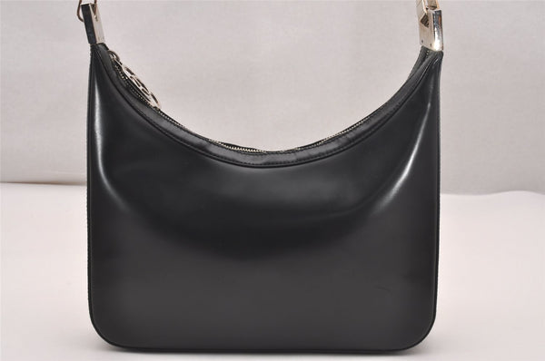Authentic GUCCI Vintage Shoulder Hand Bag Purse Leather 0013812 Black 4854J