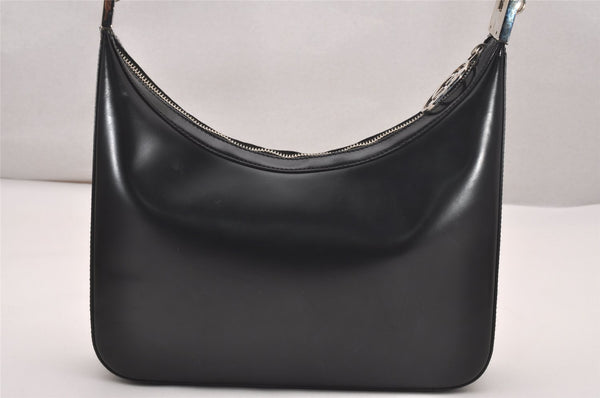 Authentic GUCCI Vintage Shoulder Hand Bag Purse Leather 0013812 Black 4854J