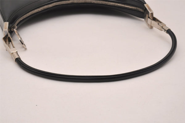 Authentic GUCCI Vintage Shoulder Hand Bag Purse Leather 0013812 Black 4854J