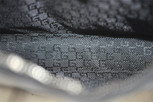 Authentic GUCCI Vintage Shoulder Hand Bag Purse Leather 0013812 Black 4854J