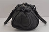 Authentic Chloe Vintage Paddington Leather Shoulder Hand Bag Black 4855J