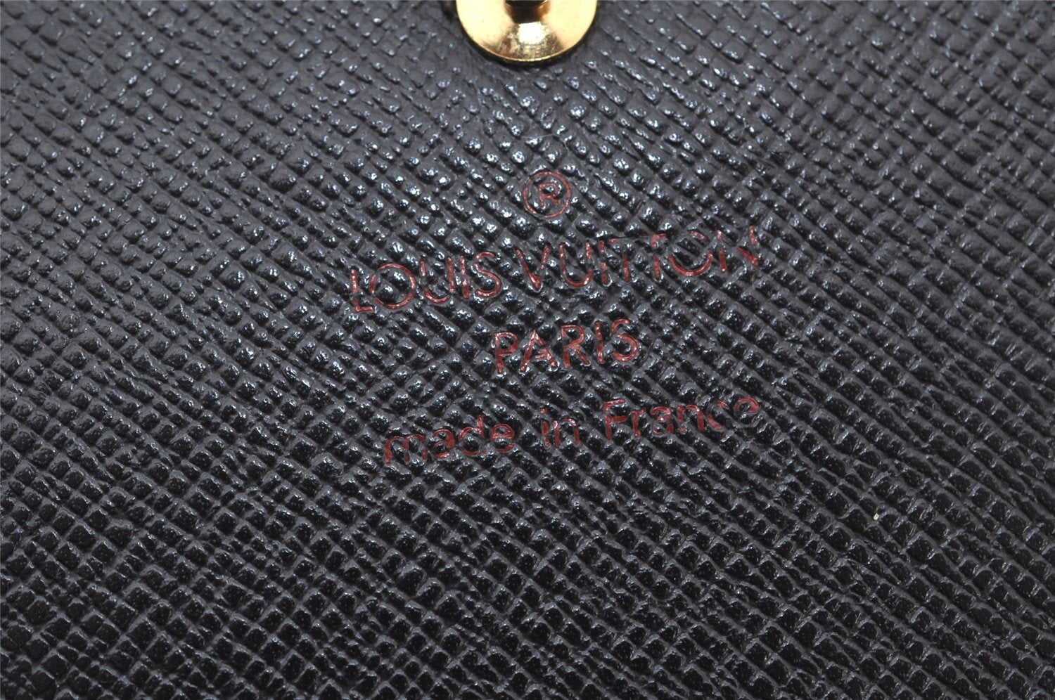 Auth Louis Vuitton Epi Porte Monnaie Billets Tresor Wallet Black M63502 LV 4855K