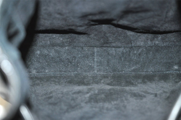 Authentic GUCCI Vintage Shoulder Bag Purse Leather 0013746 Black 4856I