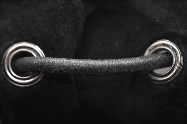 Authentic GUCCI Vintage Shoulder Bag Purse Leather 0013746 Black 4856I