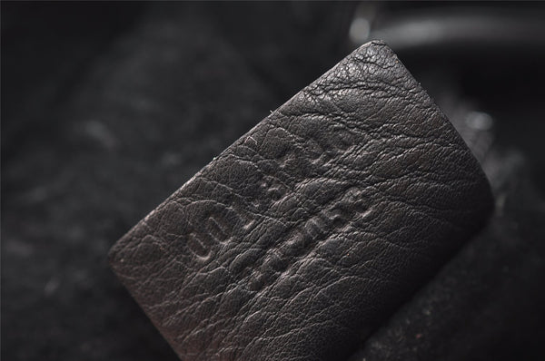 Authentic GUCCI Vintage Shoulder Bag Purse Leather 0013746 Black 4856I