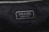 Authentic PRADA NEW TESSUTO SPO Nylon Leather Shoulder Tote Bag Black 4856J