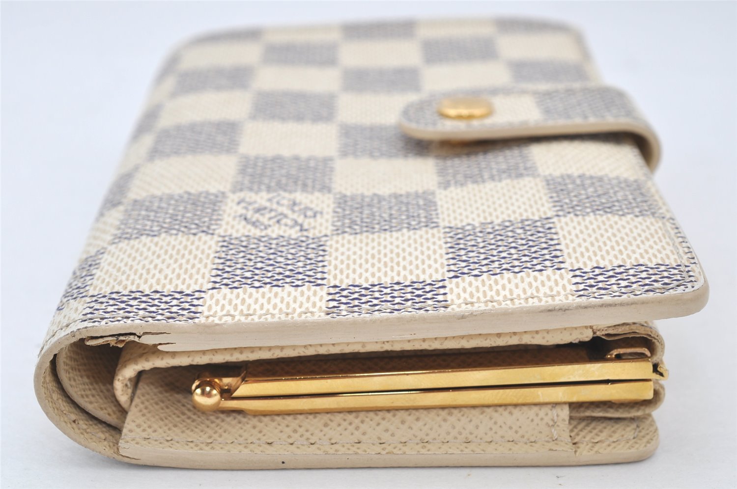 Authentic Louis Vuitton Damier Azur Portefeuille Viennois Wallet N61676 LV 4856K