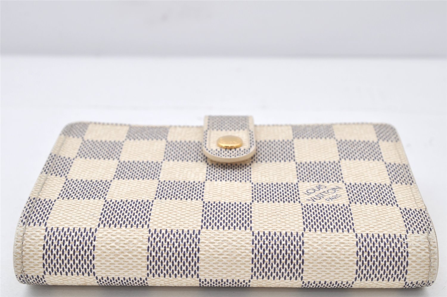 Authentic Louis Vuitton Damier Azur Portefeuille Viennois Wallet N61676 LV 4856K