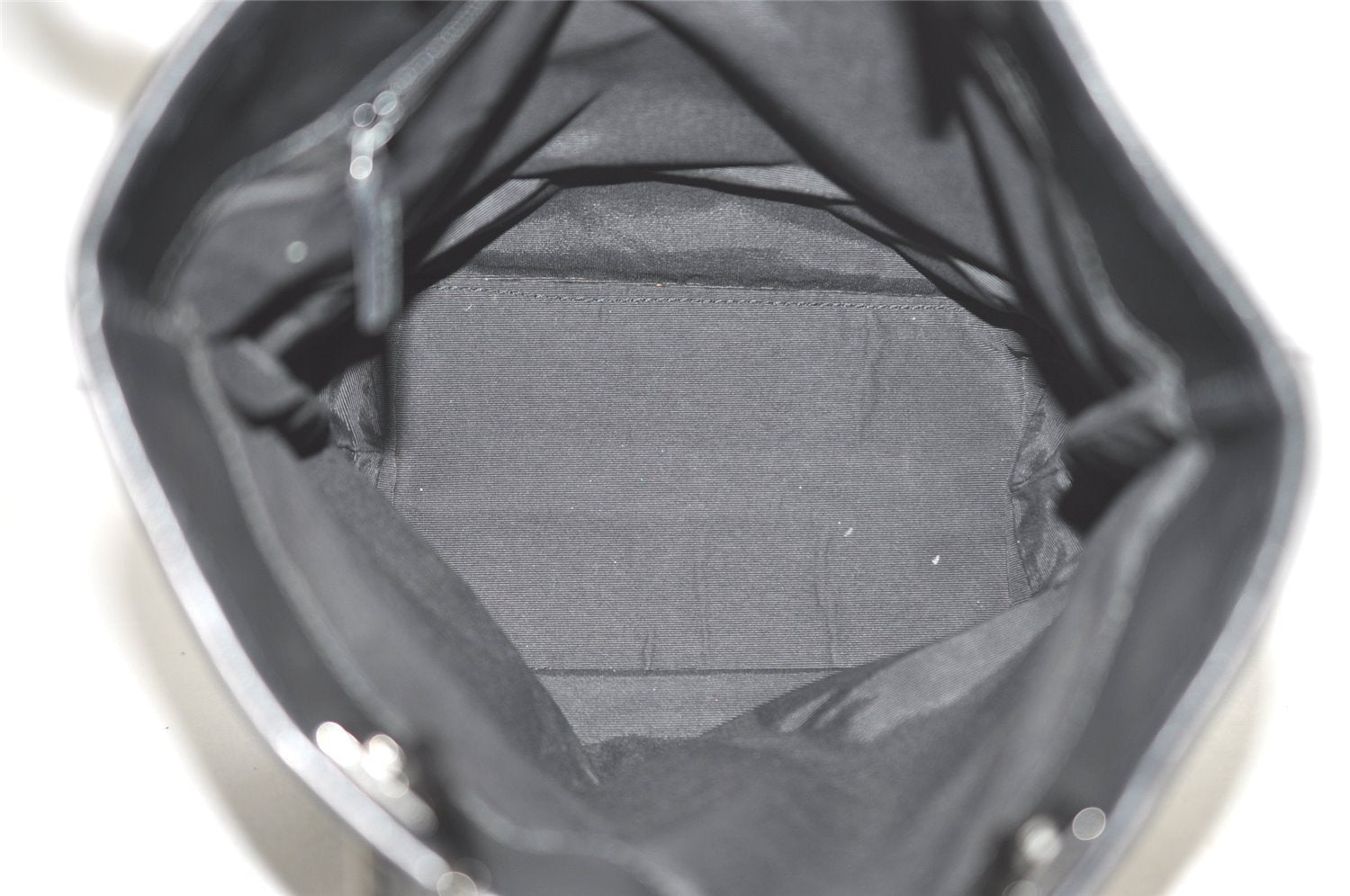 Authentic GUCCI Shoulder Tote Bag Purse GG Canvas Leather 31244 Black 4857I