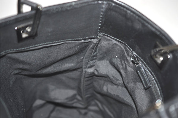 Authentic GUCCI Shoulder Tote Bag Purse GG Canvas Leather 31244 Black 4857I