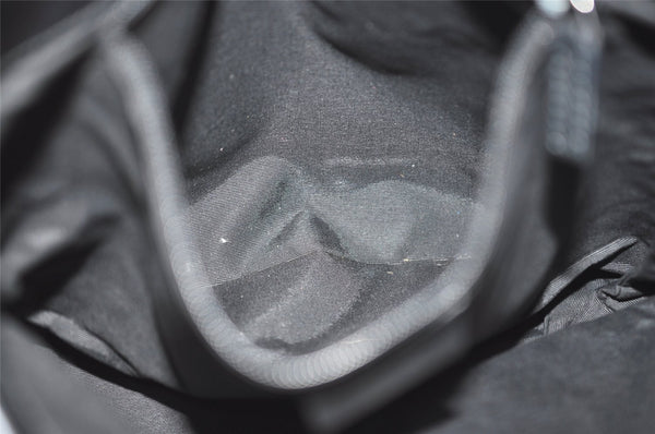 Authentic GUCCI Shoulder Tote Bag Purse GG Canvas Leather 31244 Black 4857I