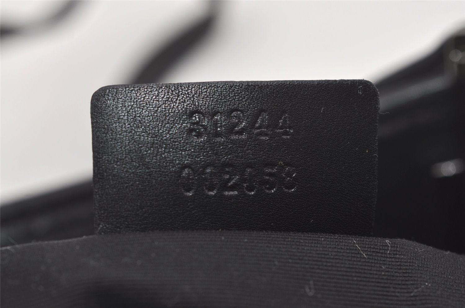 Authentic GUCCI Shoulder Tote Bag Purse GG Canvas Leather 31244 Black 4857I