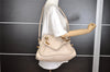 Authentic Chloe Paraty Medium 2Way Shoulder Hand Bag Purse Leather White 4858I