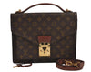Authentic Louis Vuitton Monogram Monceau 2Way Shoulder Hand Bag M51185 LV 4858J