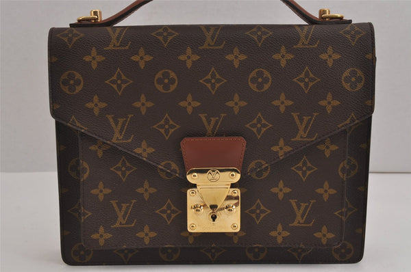 Authentic Louis Vuitton Monogram Monceau 2Way Shoulder Hand Bag M51185 LV 4858J