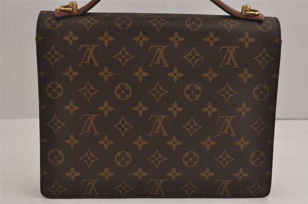 Authentic Louis Vuitton Monogram Monceau 2Way Shoulder Hand Bag M51185 LV 4858J