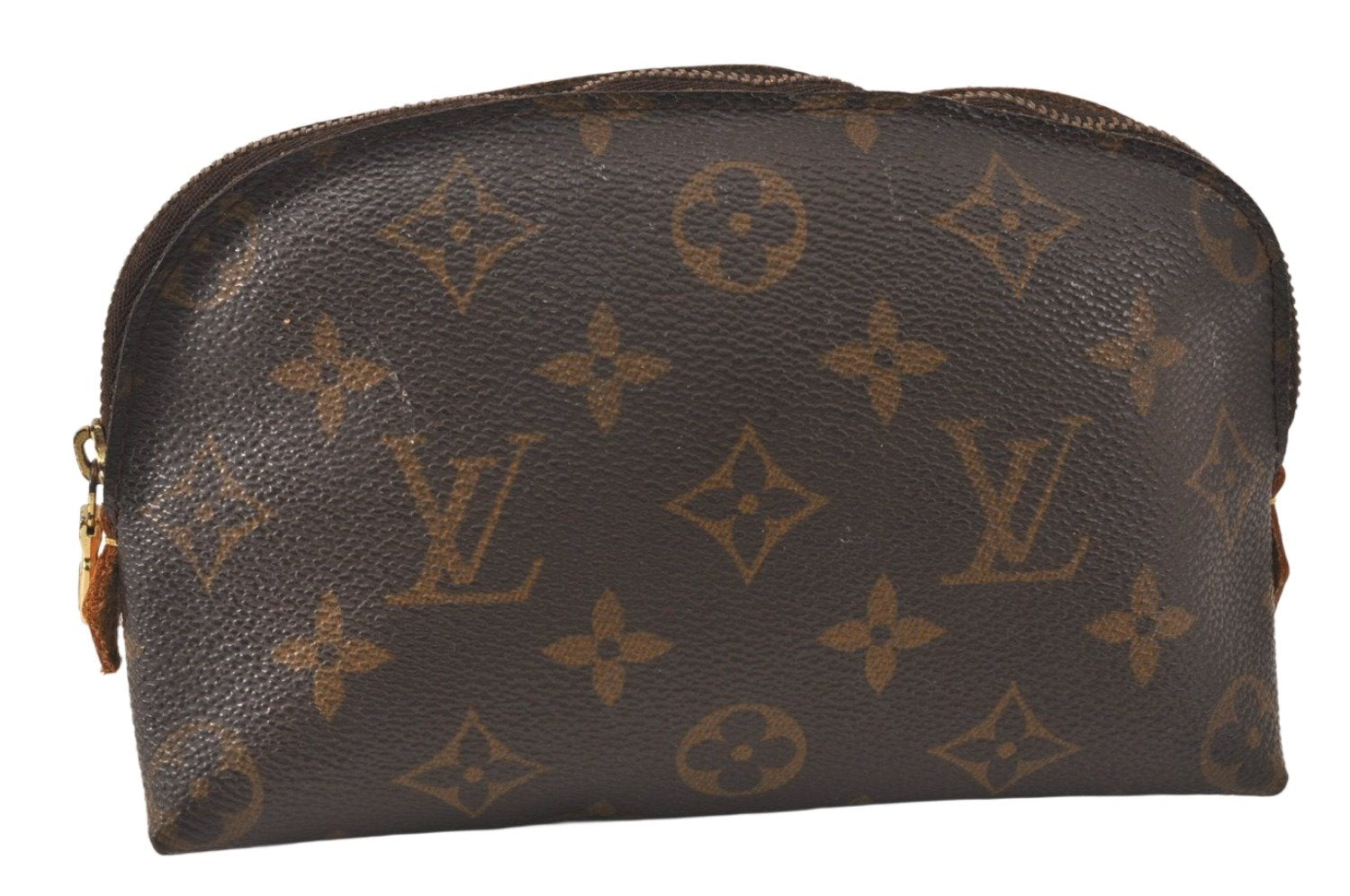 Authentic Louis Vuitton Monogram Pochette Cosmetic Pouch M47515 Junk 4858K