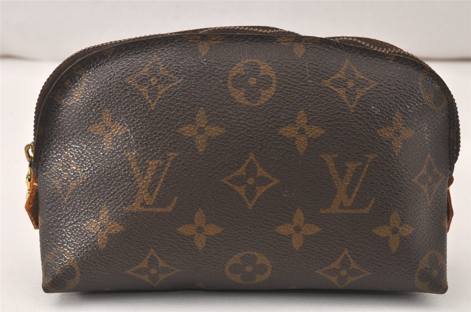 Authentic Louis Vuitton Monogram Pochette Cosmetic Pouch M47515 Junk 4858K