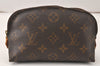 Authentic Louis Vuitton Monogram Pochette Cosmetic Pouch M47515 Junk 4858K