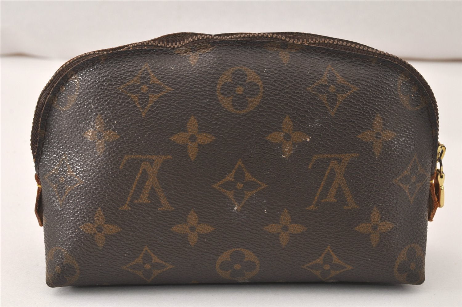 Authentic Louis Vuitton Monogram Pochette Cosmetic Pouch M47515 Junk 4858K