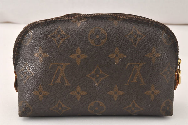Authentic Louis Vuitton Monogram Pochette Cosmetic Pouch M47515 Junk 4858K