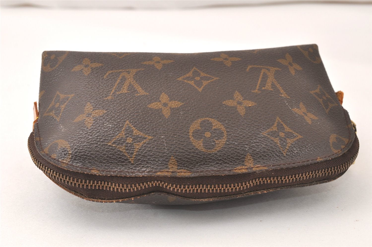 Authentic Louis Vuitton Monogram Pochette Cosmetic Pouch M47515 Junk 4858K