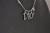 Authentic Christian Dior Silver Tone Chain Pendant Necklace CD 4859J