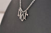 Authentic Christian Dior Silver Tone Chain Pendant Necklace CD 4859J