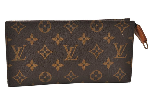 Authentic Louis Vuitton Monogram Pouch For Bucket GM LV Junk 4859K