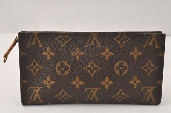 Authentic Louis Vuitton Monogram Pouch For Bucket GM LV Junk 4859K