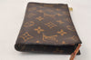Authentic Louis Vuitton Monogram Pouch For Bucket GM LV Junk 4859K