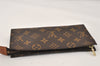 Authentic Louis Vuitton Monogram Pouch For Bucket GM LV Junk 4859K