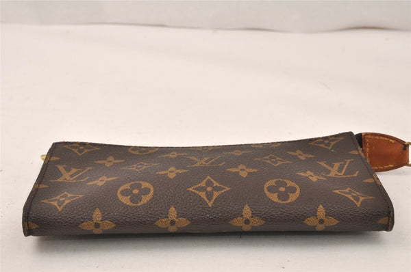 Authentic Louis Vuitton Monogram Pouch For Bucket GM LV Junk 4859K