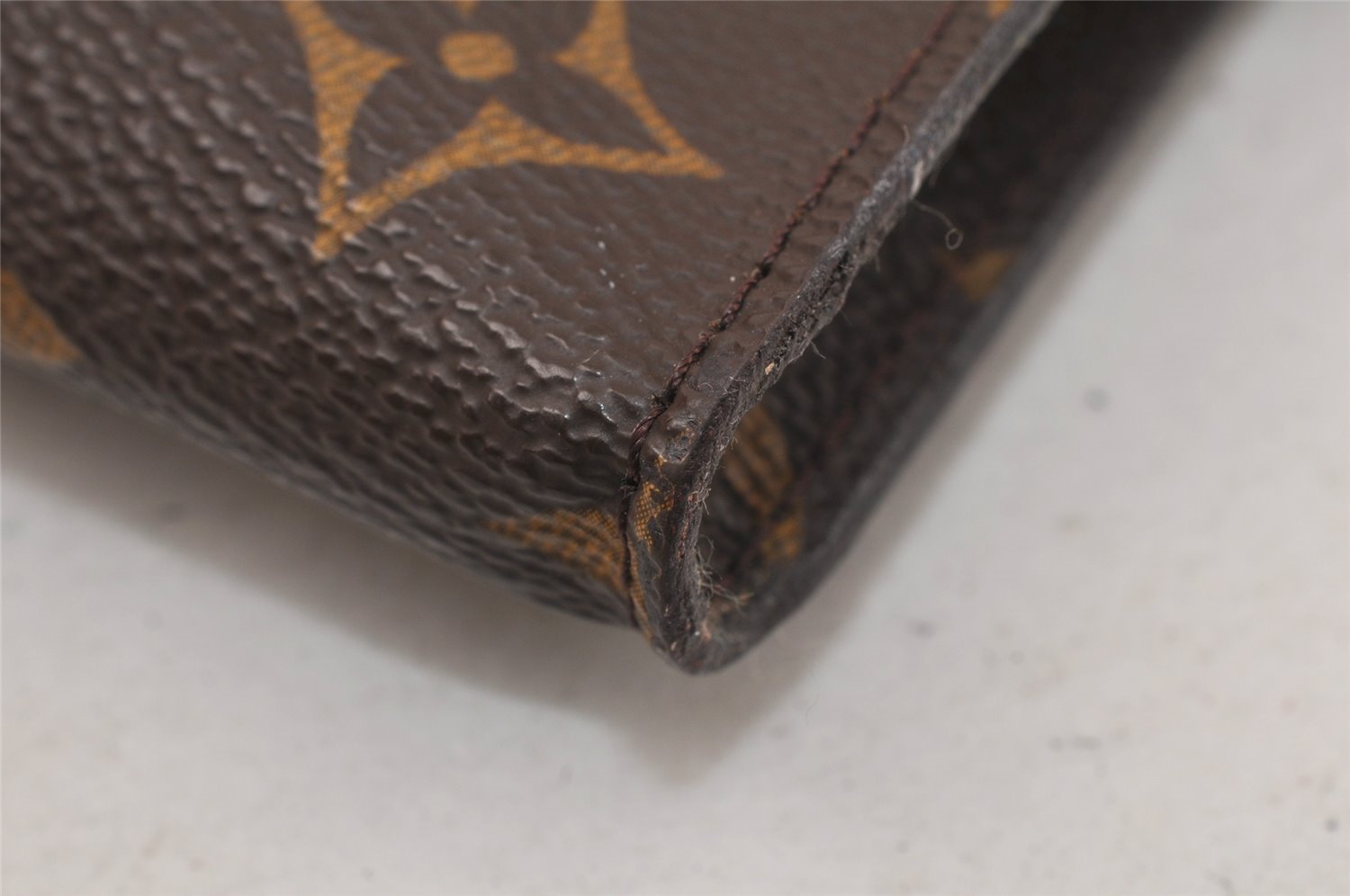 Authentic Louis Vuitton Monogram Pouch For Bucket GM LV Junk 4859K