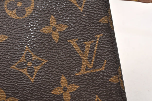 Authentic Louis Vuitton Monogram Pouch For Bucket GM LV Junk 4859K