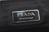 Authentic PRADA Nylon Tessuto Saffiano Leather Shoulder Hand Bag Black 4860I