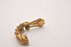 Authentic Christian Dior Clip-On Earring Gold Plated CD 4860J