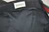 Authentic GUCCI Web Sherry Line Cap Canvas Leather Size S 21.7" Black 4861I